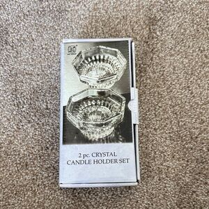 Crystal Candle Holder Set
